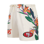NFL SAN FRANCISCO 49ERS PARADISE SHORT EN FILET POUR HOMME (COQUILLE D'ŒUF)