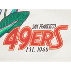 NFL SAN FRANCISCO 49ERS PARADISE SHORT EN FILET POUR HOMME (COQUILLE D'ŒUF)