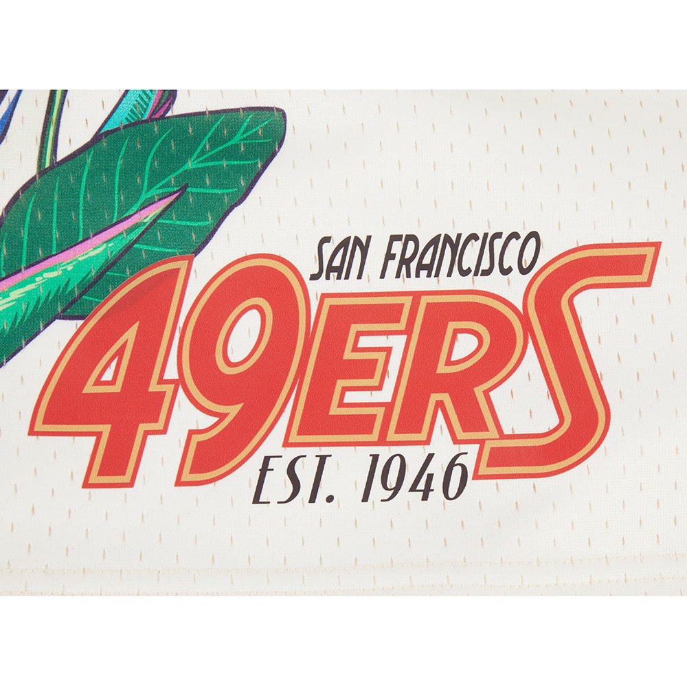 NFL SAN FRANCISCO 49ERS PARADISE SHORT EN FILET POUR HOMME (COQUILLE D'ŒUF)