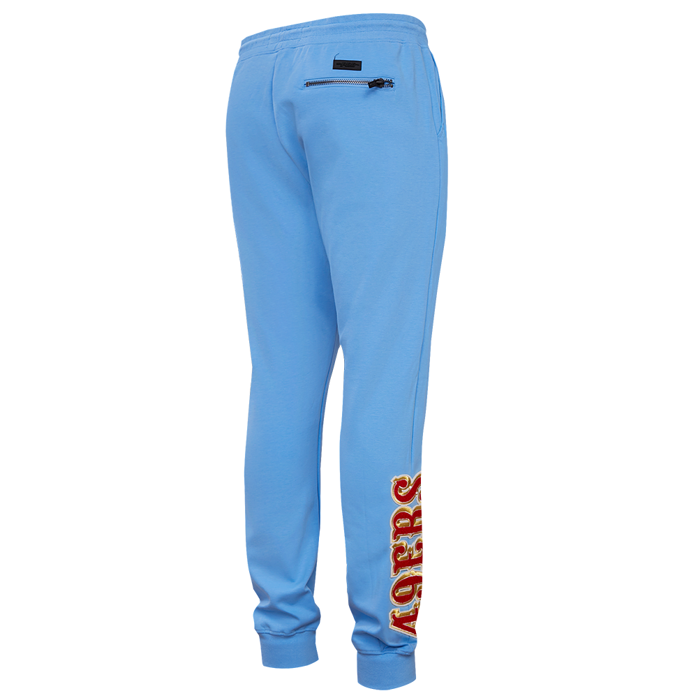 NFL SAN FRANCISCO 49ERS CLASSIC CHENILLE MEN'S JOGGER (UNIVERSITY BLUE)