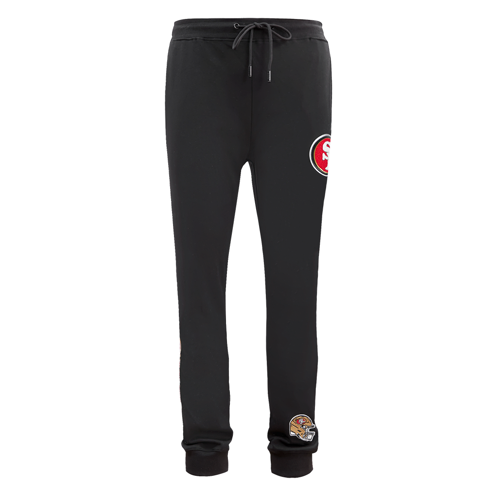 NFL SAN FRANCISCO 49ERS CLASSIC CHENILLE PANTALON JOGGER EN MAILLE DOUBLE (NOIR)