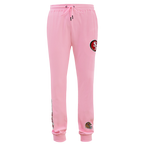 NFL SAN FRANCISCO 49ERS CLASSIC CHENILLE PANTALON JOGGER EN MAILLE DOUBLE (ROSE)