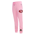 NFL SAN FRANCISCO 49ERS CLASSIC CHENILLE PANTALON JOGGER EN MAILLE DOUBLE (ROSE)
