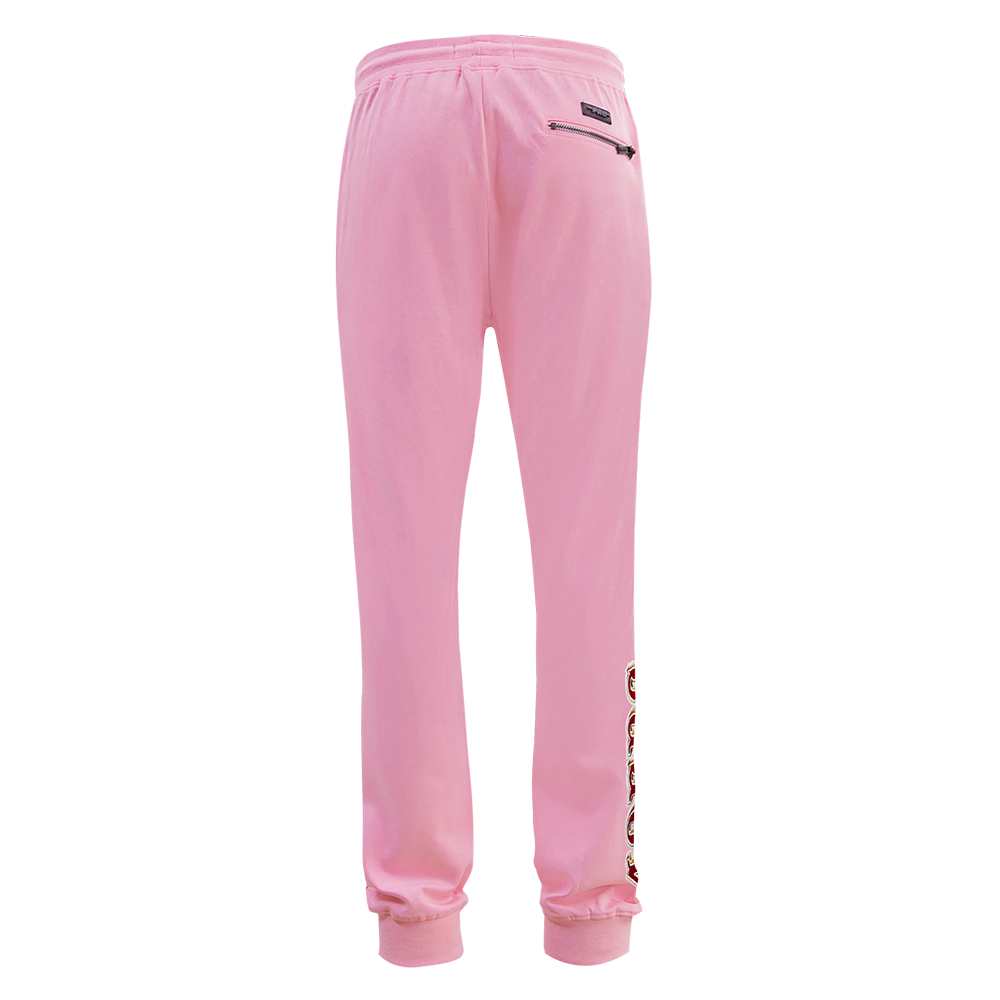 NFL SAN FRANCISCO 49ERS CLASSIC CHENILLE PANTALON JOGGER EN MAILLE DOUBLE (ROSE)