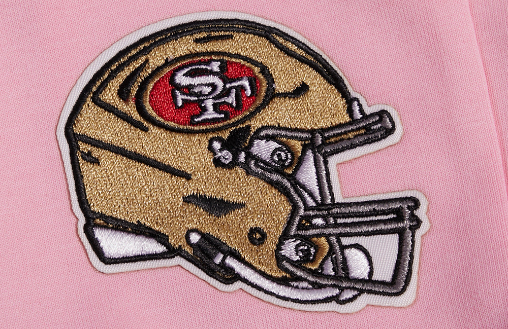 NFL SAN FRANCISCO 49ERS CLASSIC CHENILLE PANTALON JOGGER EN MAILLE DOUBLE (ROSE)