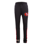 NFL SAN FRANCISCO 49ERS CLASSIC MEN'S DK TRACK PANT (BLACK/RED)