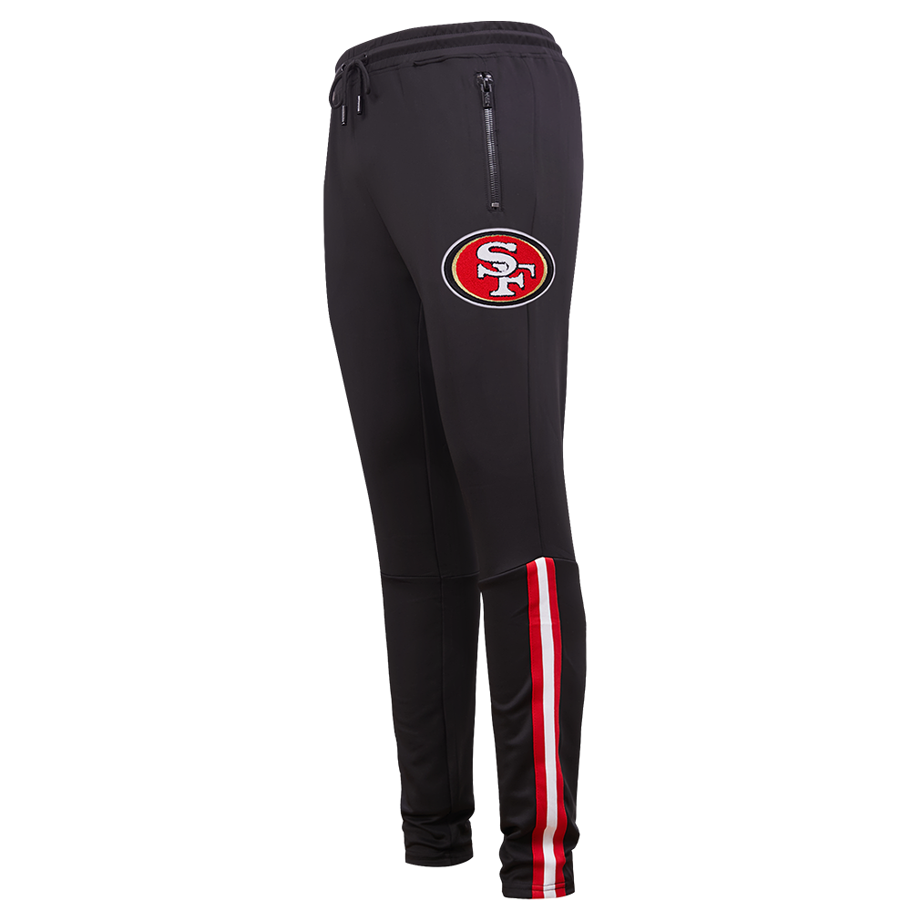 NFL SAN FRANCISCO 49ERS CLASSIC MEN'S DK TRACK PANT (BLACK/RED)