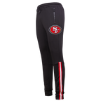 NFL SAN FRANCISCO 49ERS CLASSIC MEN'S DK TRACK PANT (BLACK/RED)