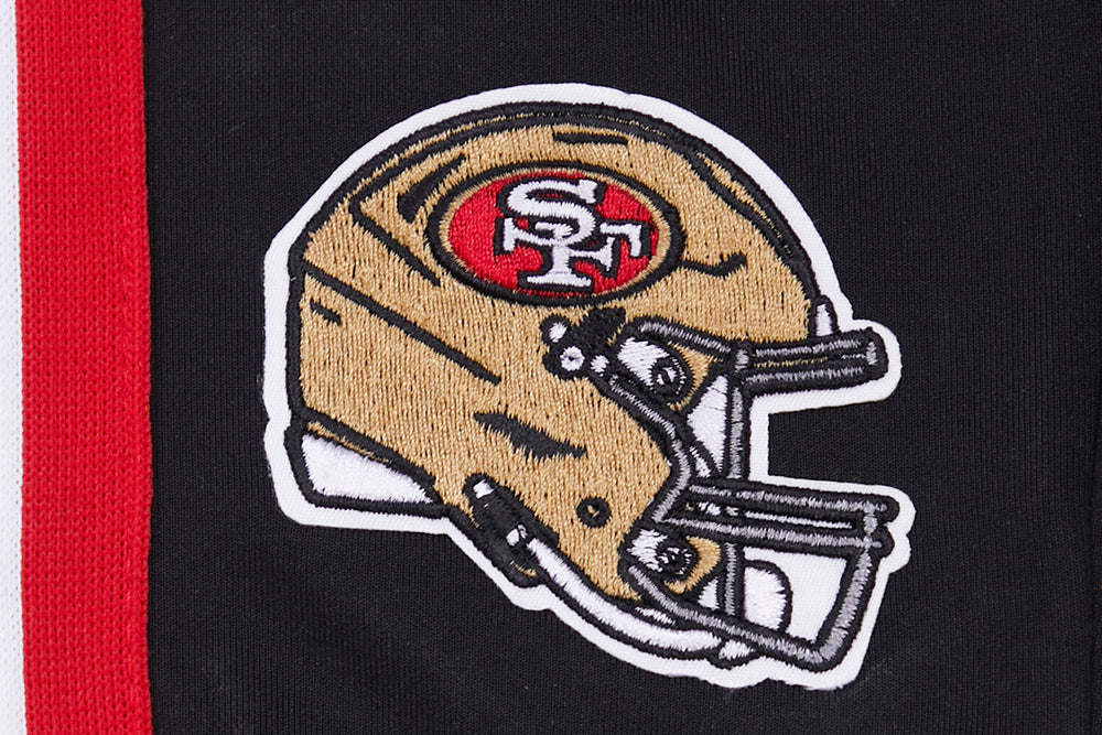 NFL SAN FRANCISCO 49ERS CLASSIC MEN'S DK TRACK PANT (BLACK/RED)