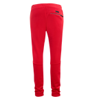 NFL SAN FRANCISCO 49ERS CLASSIC PANTALON D'ENTRAÎNEMENT EN MAILLE DOUBLE POUR HOMME (ROUGE/NOIR)