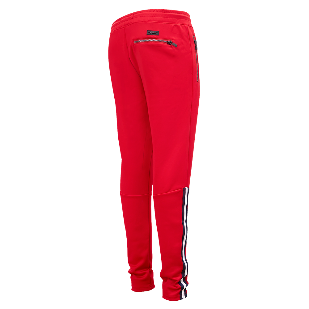 NFL SAN FRANCISCO 49ERS CLASSIC PANTALON D'ENTRAÎNEMENT EN MAILLE DOUBLE POUR HOMME (ROUGE/NOIR)
