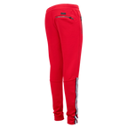 NFL SAN FRANCISCO 49ERS CLASSIC PANTALON D'ENTRAÎNEMENT EN MAILLE DOUBLE POUR HOMME (ROUGE/NOIR)