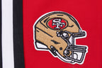 NFL SAN FRANCISCO 49ERS CLASSIC PANTALON D'ENTRAÎNEMENT EN MAILLE DOUBLE POUR HOMME (ROUGE/NOIR)