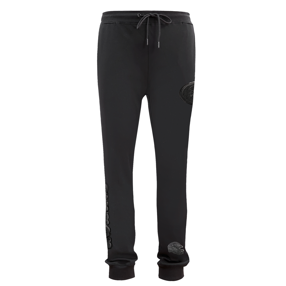 NFL SAN FRANCISCO 49ERS TRIPLE BLACK PANTALON JOGGER EN MAILLE DOUBLE (TRIPLE NOIR)
