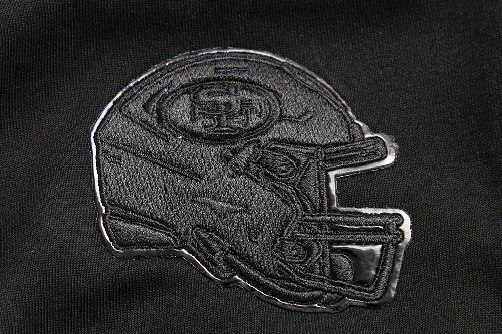 NFL SAN FRANCISCO 49ERS TRIPLE BLACK PANTALON JOGGER EN MAILLE DOUBLE (TRIPLE NOIR)