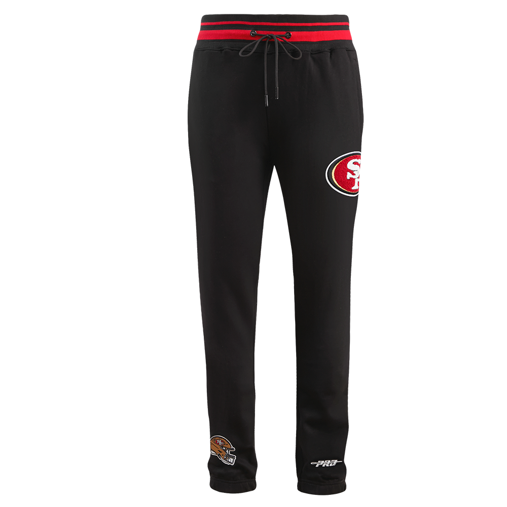 NFL SAN FRANCISCO 49ERS MASHUP MEN'S RIB SWEATPANT (BLACK/RED/BLACK)