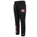 NFL SAN FRANCISCO 49ERS CLASSIC WIND SUIT MEN'S WOVEN PANT (BLACK)