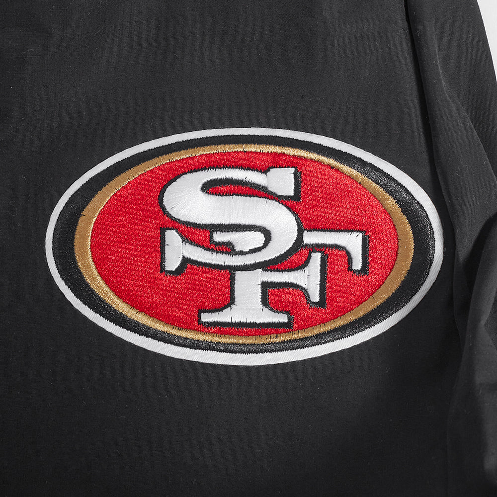 NFL SAN FRANCISCO 49ERS CLASSIC WIND SUIT MEN'S WOVEN PANT (BLACK)