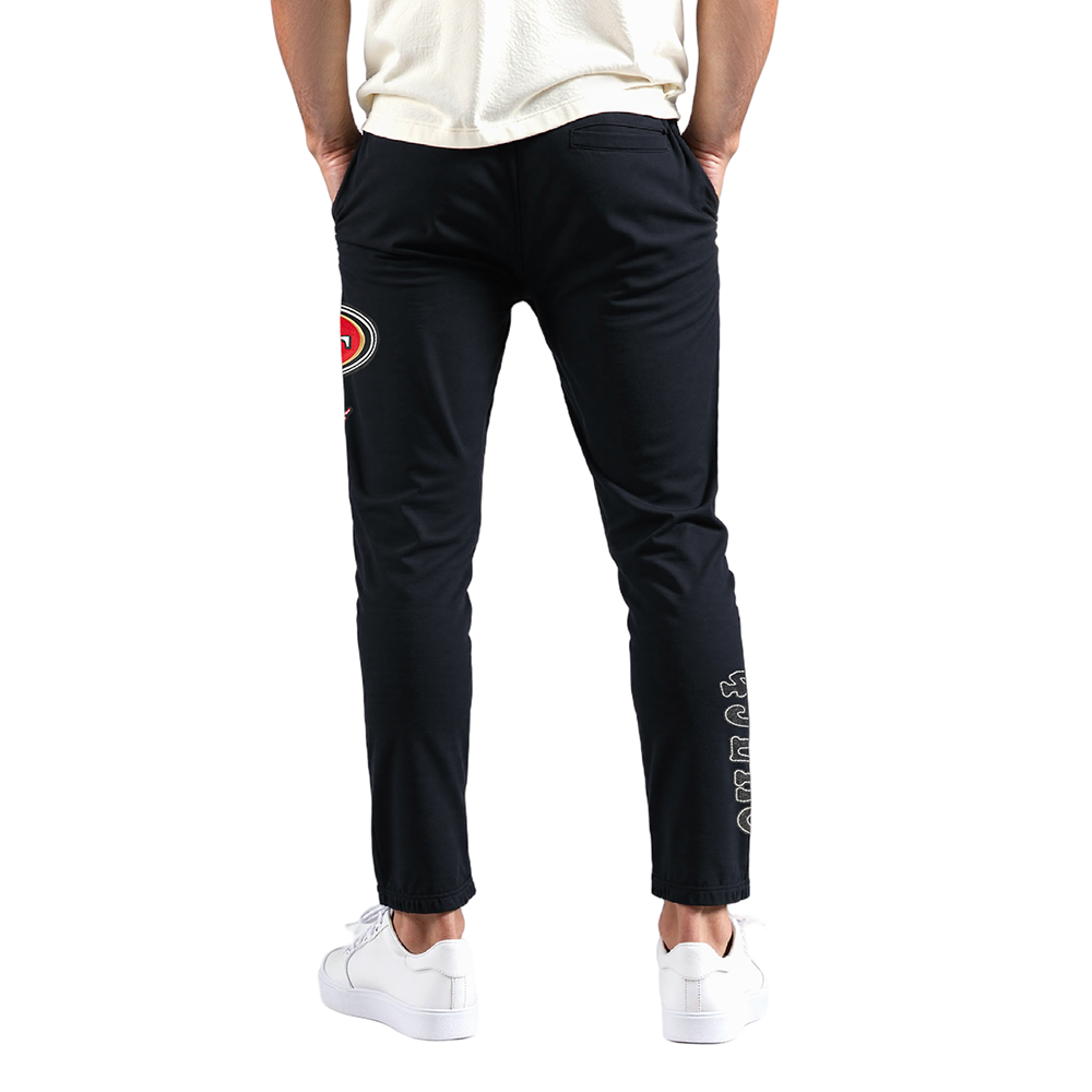 NFL SAN FRANCISCO 49ERS REBEL ATHLETICS PANTALON OUATÉ EN MOLLETON POUR HOMME (NOIR)