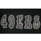 NFL SAN FRANCISCO 49ERS REBEL ATHLETICS PANTALON OUATÉ EN MOLLETON POUR HOMME (NOIR)