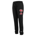 NFL SAN FRANCISCO 49ERS REBEL ATHLETICS PANTALON OUATÉ EN MOLLETON POUR HOMME (NOIR)