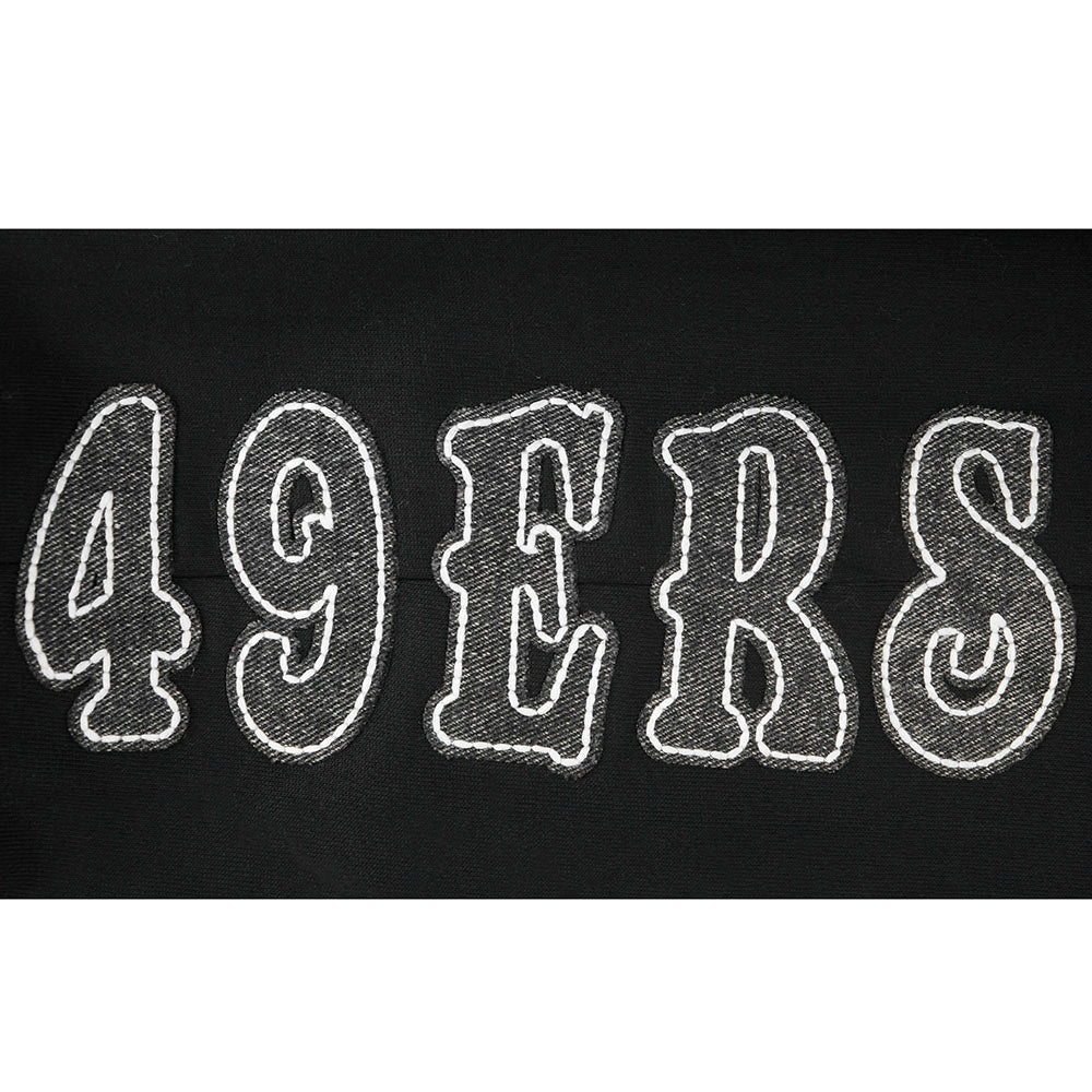 NFL SAN FRANCISCO 49ERS REBEL ATHLETICS PANTALON OUATÉ EN MOLLETON POUR HOMME (NOIR)