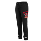 NFL SAN FRANCISCO 49ERS OLD ENGLISH PANTALON OUATÉ POUR HOMME (NOIR)