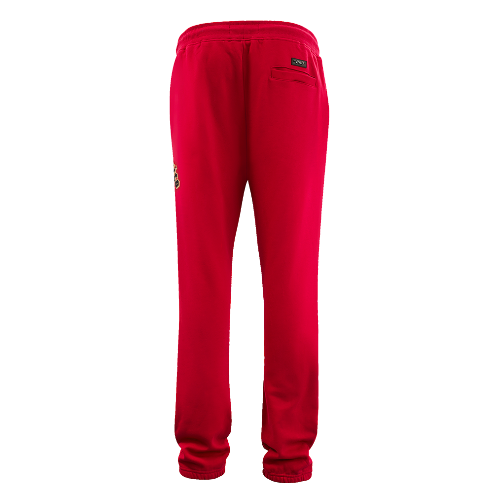 NFL SAN FRANCISCO 49ERS OLD ENGLISH PANTALON OUATÉ POUR HOMME (ROUGE)