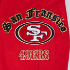 NFL SAN FRANCISCO 49ERS OLD ENGLISH PANTALON OUATÉ POUR HOMME (ROUGE)