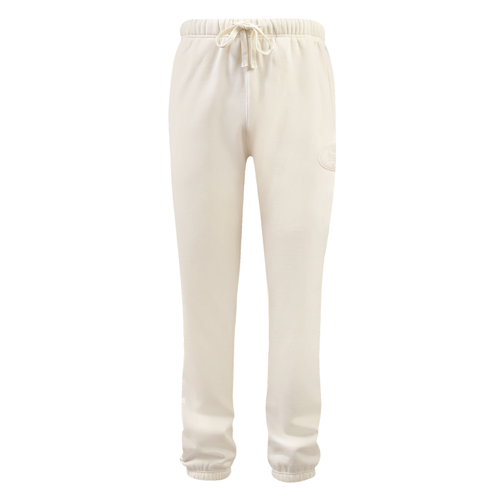 NFL SAN FRANCISCO 49ERS NEUTRAL FLEECE SWEATPANT (EGGSHELL)