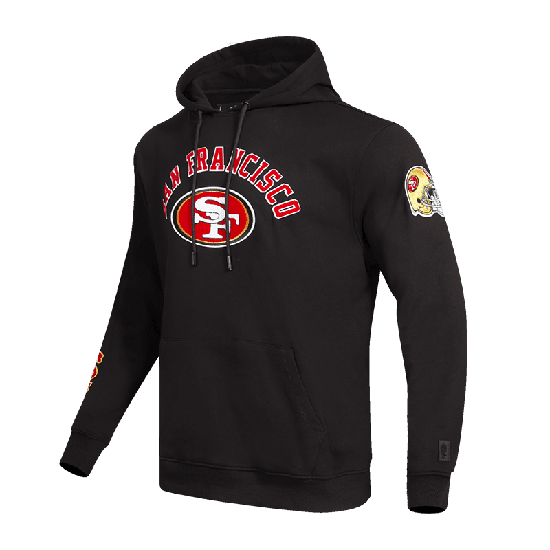 NFL SAN FRANCISCO 49ERS CLASSIC MEN'S PULLOVER HOODIE (BLACK)