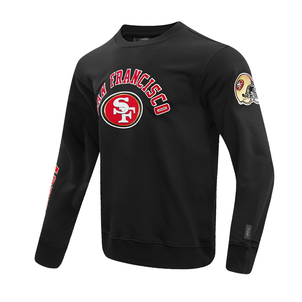 NFL SAN FRANCISCO 49ERS CLASSIC MEN'S CREWNECK (BLACK)