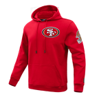 NFL SAN FRANCISCO 49ERS CLASSIC CHENILLE CHANDAIL À CAPUCHON EN MAILLE DOUBLE (ROUGE)
