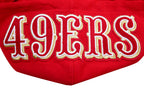 NFL SAN FRANCISCO 49ERS CLASSIC CHENILLE CHANDAIL À CAPUCHON EN MAILLE DOUBLE (ROUGE)