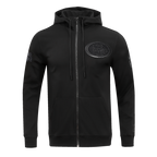 NFL SAN FRANCISCO 49ERS TRIPLE BLACK CHANDAIL À CAPUCHON EN MAILLE DOUBLE (TRIPLE NOIR)