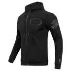 NFL SAN FRANCISCO 49ERS TRIPLE BLACK CHANDAIL À CAPUCHON EN MAILLE DOUBLE (TRIPLE NOIR)