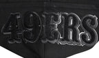 NFL SAN FRANCISCO 49ERS TRIPLE BLACK CHANDAIL À CAPUCHON EN MAILLE DOUBLE (TRIPLE NOIR)