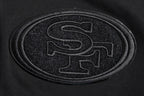 NFL SAN FRANCISCO 49ERS TRIPLE BLACK CHANDAIL À CAPUCHON EN MAILLE DOUBLE (TRIPLE NOIR)