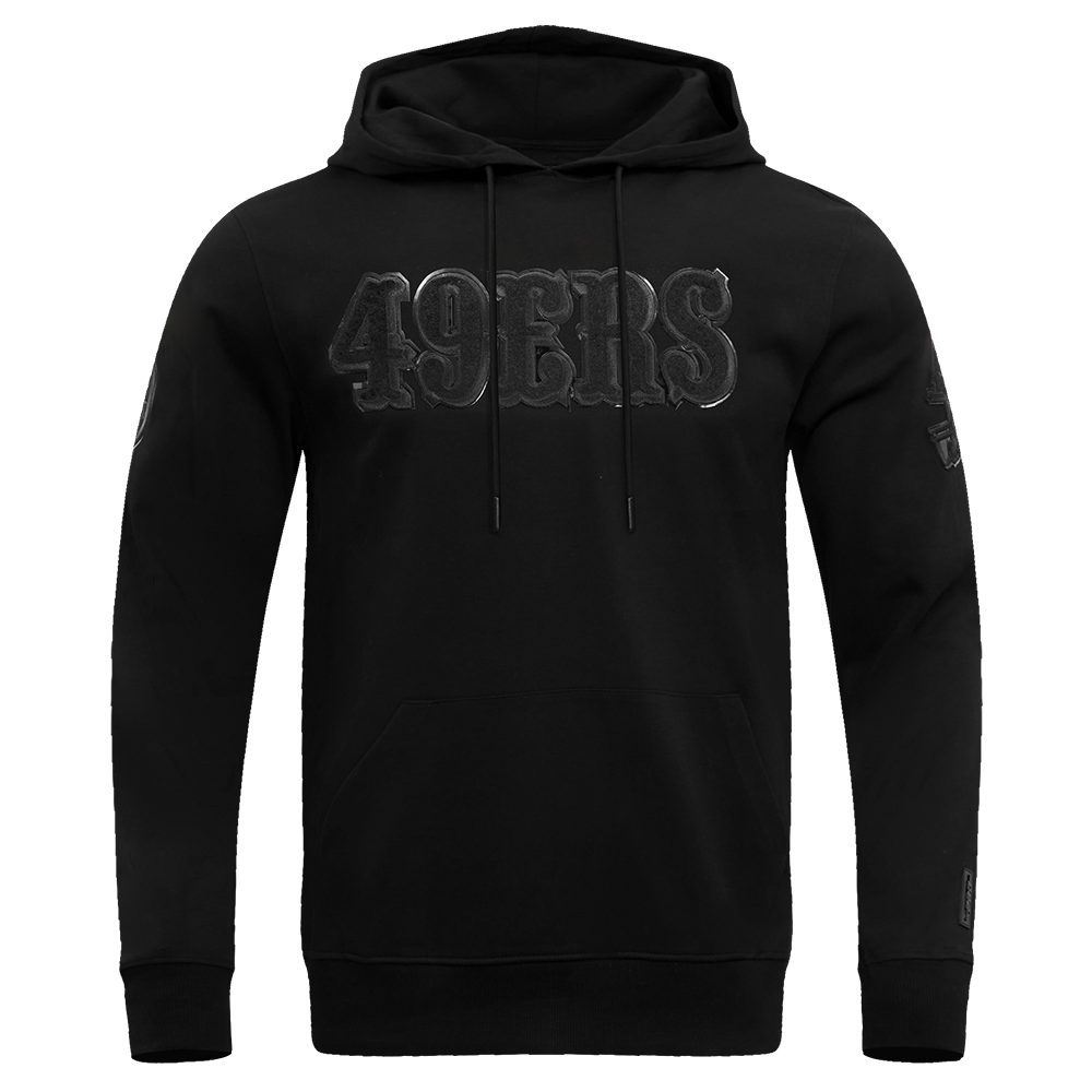 NFL SAN FRANCISCO 49ERS TRIPLE BLACK CHANDAIL À CAPUCHON POUR HOMME (TRIPLE NOIR)