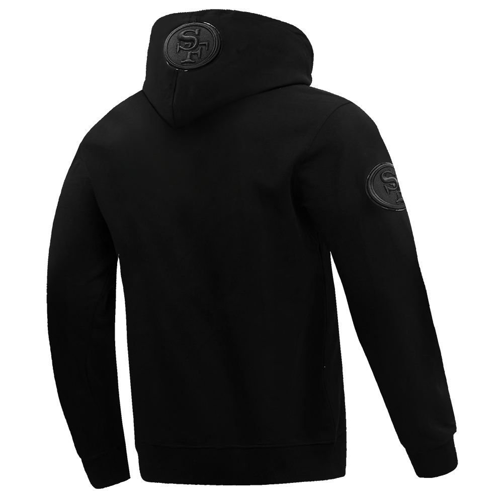 NFL SAN FRANCISCO 49ERS TRIPLE BLACK CHANDAIL À CAPUCHON POUR HOMME (TRIPLE NOIR)