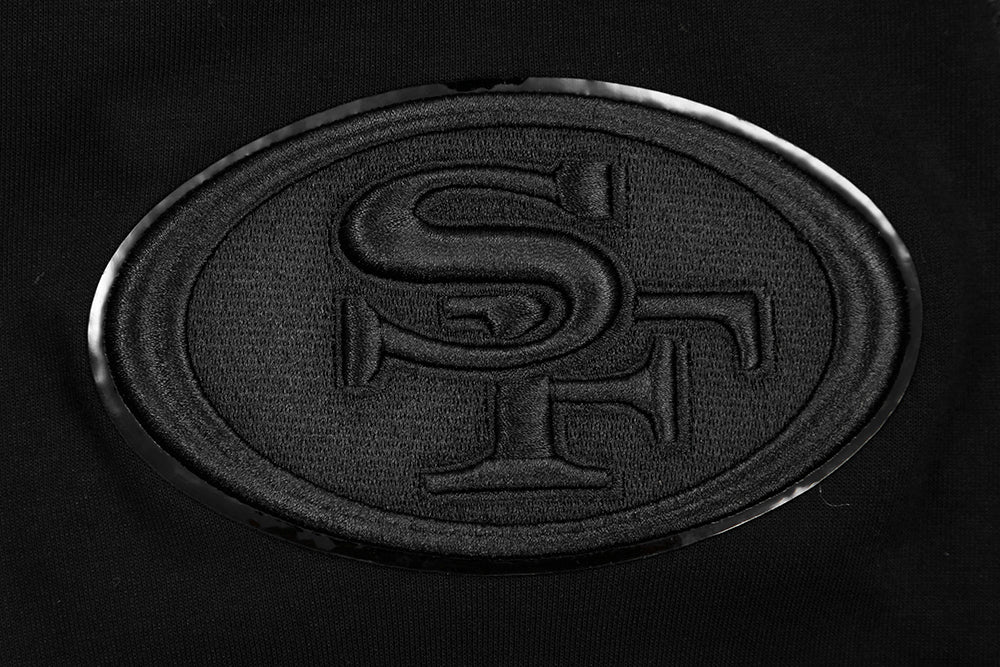 NFL SAN FRANCISCO 49ERS TRIPLE BLACK CHANDAIL À CAPUCHON POUR HOMME (TRIPLE NOIR)