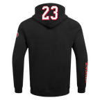 NFL SAN FRANCISCO 49ERS CHRISTIAN MCCAFFREY #23 REMIX AVATAR CHANDAIL À CAPUCHON EN MOLLETON POUR HOMME (NOIR)