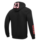 NFL SAN FRANCISCO 49ERS CHRISTIAN MCCAFFREY #23 REMIX AVATAR CHANDAIL À CAPUCHON EN MOLLETON POUR HOMME (NOIR)