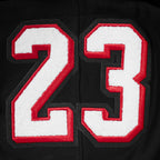 NFL SAN FRANCISCO 49ERS CHRISTIAN MCCAFFREY #23 REMIX AVATAR CHANDAIL À CAPUCHON EN MOLLETON POUR HOMME (NOIR)