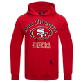 NFL SAN FRANCISCO 49ERS OLD ENGLISH CHANDAIL À CAPUCHON POUR HOMME (ROUGE)