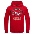 NFL SAN FRANCISCO 49ERS OLD ENGLISH CHANDAIL À CAPUCHON POUR HOMME (ROUGE)