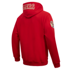 NFL SAN FRANCISCO 49ERS OLD ENGLISH CHANDAIL À CAPUCHON POUR HOMME (ROUGE)