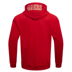 NFL SAN FRANCISCO 49ERS OLD ENGLISH CHANDAIL À CAPUCHON POUR HOMME (ROUGE)