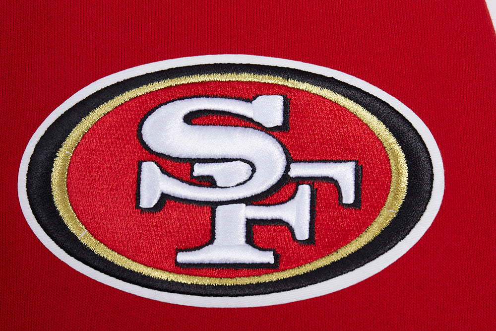 NFL SAN FRANCISCO 49ERS OLD ENGLISH CHANDAIL À CAPUCHON POUR HOMME (ROUGE)
