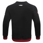 NFL SAN FRANCISCO 49ERS CHANDAIL À COL ROND MASHUP CÔTELÉ POUR HOMME (NOIR/ROUGE/NOIR)